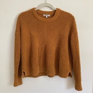 Ribbed Knit Mustard Yellow Madewell Sweater
